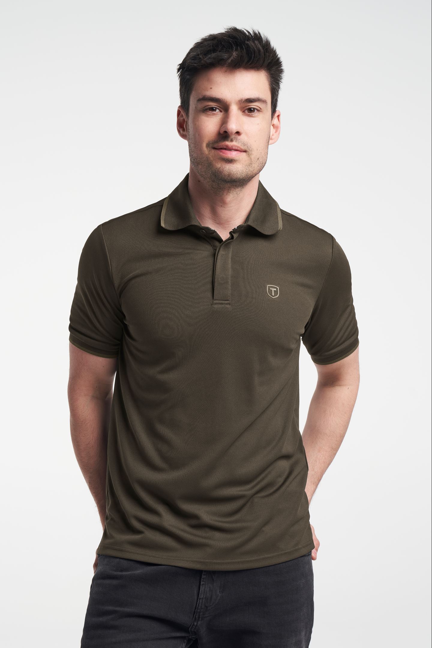Functional QD Polo - Functional polo shirt - Dark Olive