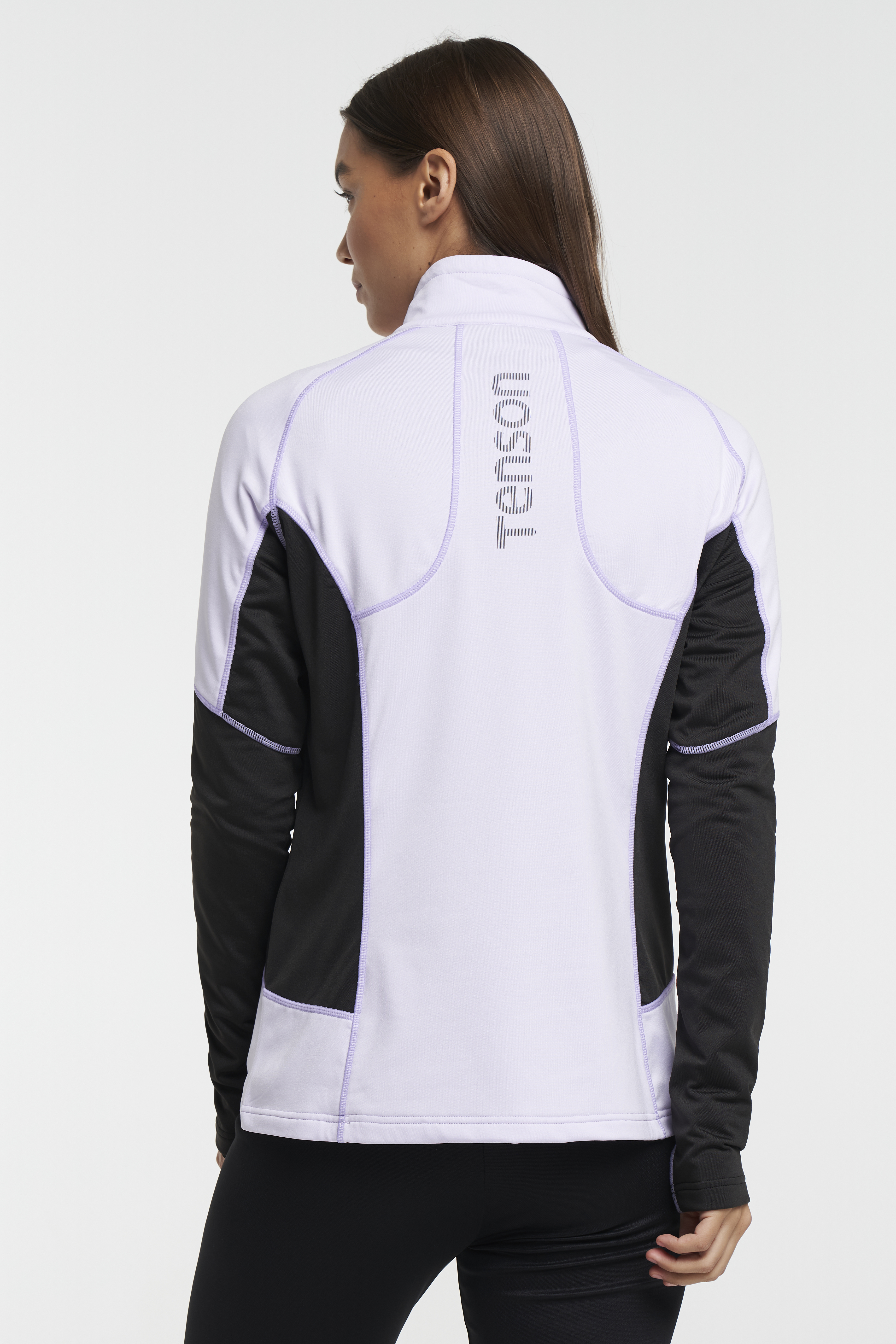 Baselayer Half Zip Thermoshirt voor dames met rits Light Purple