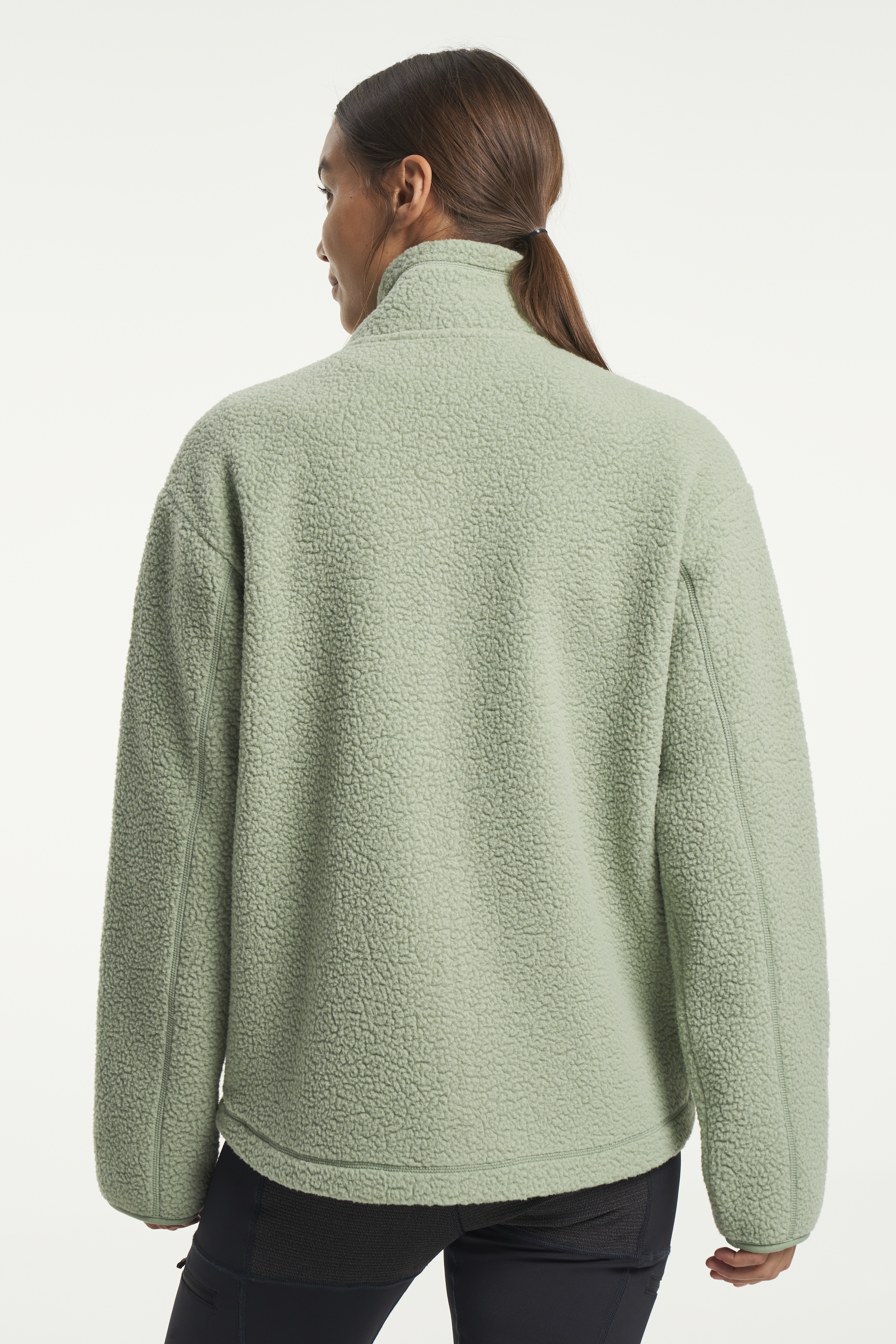 Monki zip outlet teddy sweater