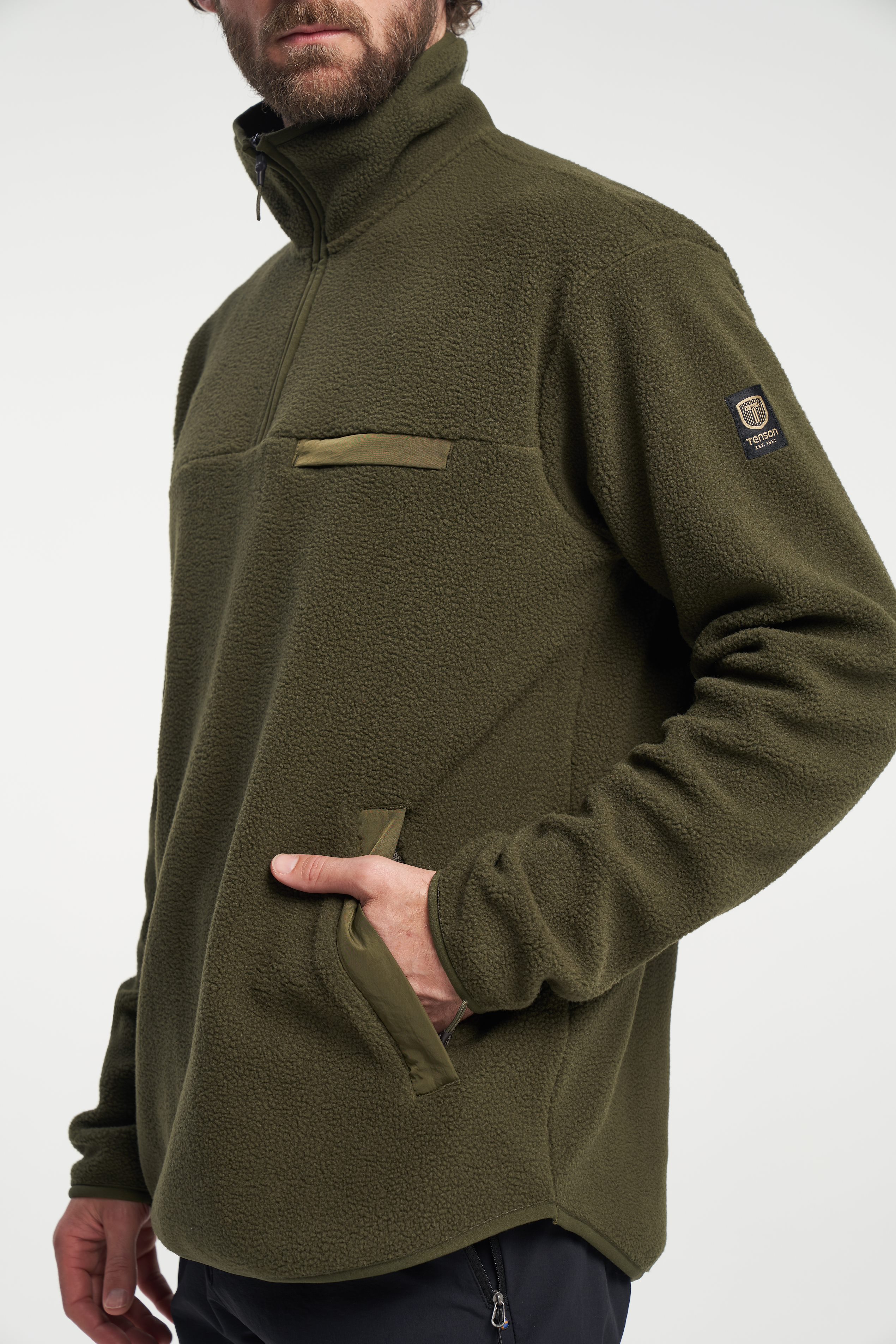 Yoke Halfzip M - Grape leaf