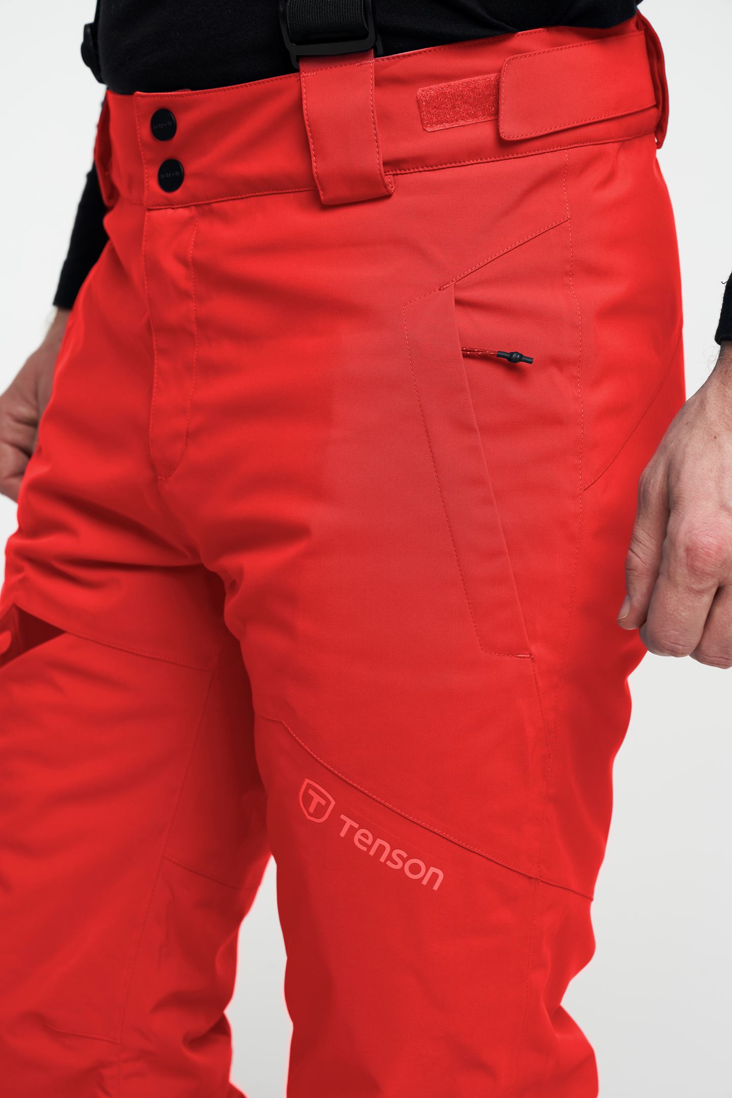 Een trouwe Samengesteld boot Core Ski Pants - Skibroek met afneembare bretels - Orange