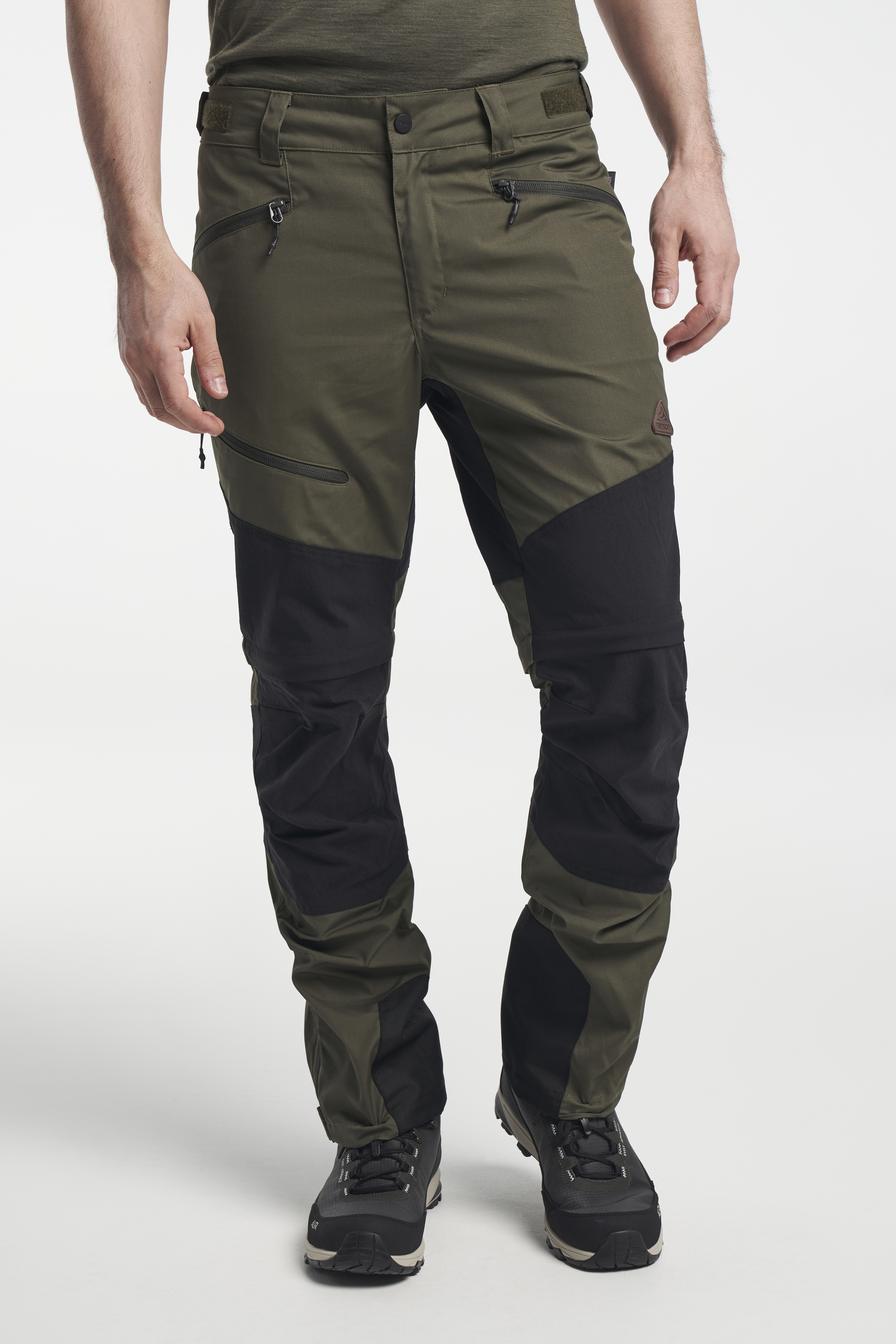 Men's Hiking Fleece Lined Softshell Pants - TACVASEN