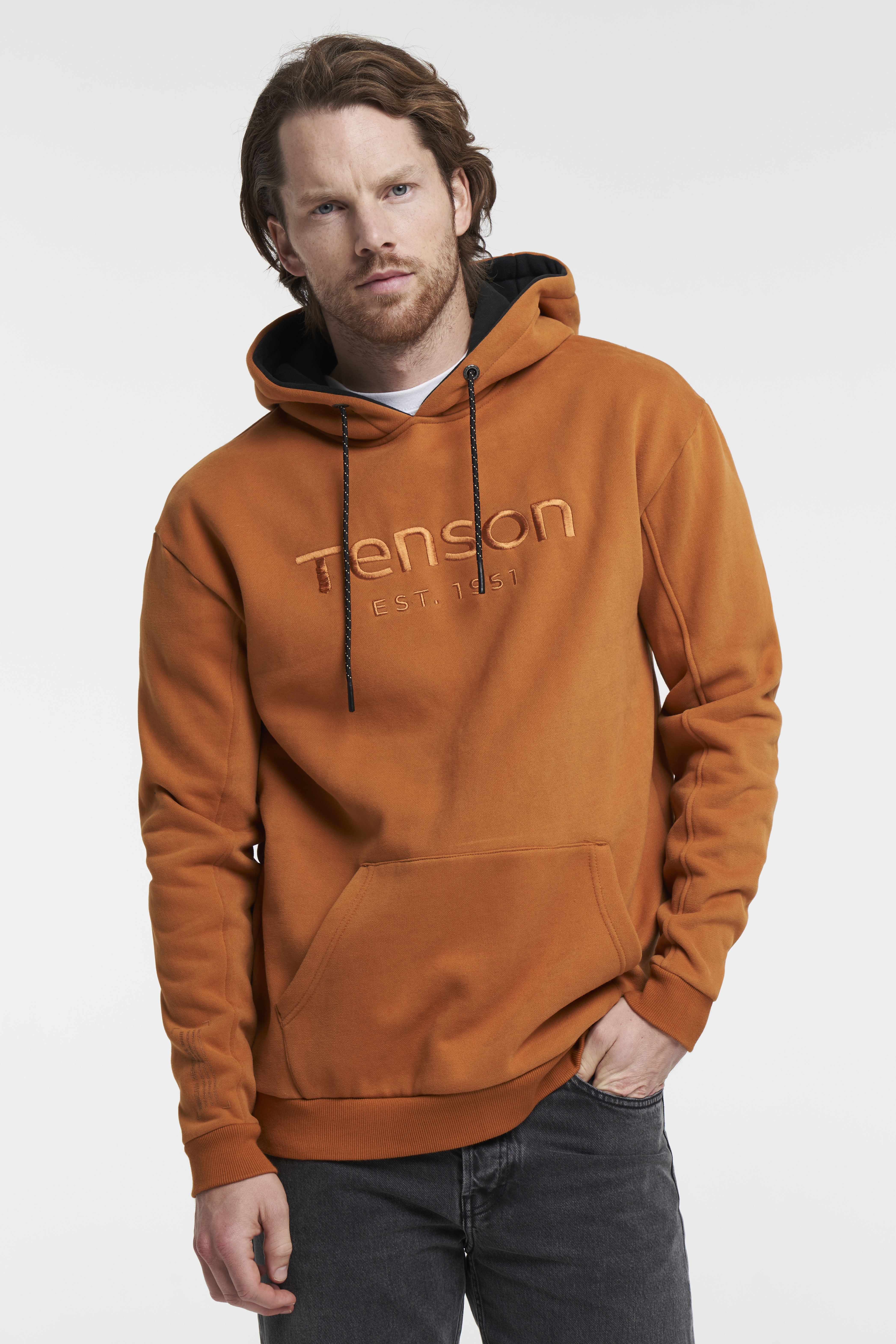 Dark shop orange hoodie