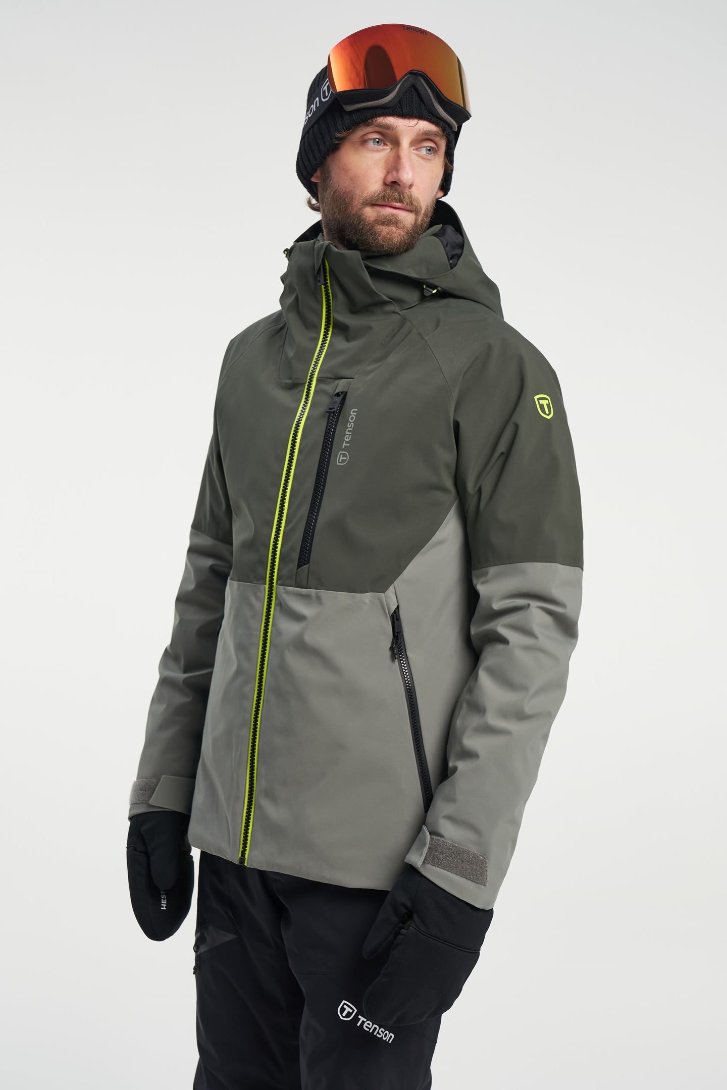 heel veel Mobiliseren Ik heb een Engelse les Yoke Ski Jacket - Licht gevoerde ski-jas - Grey Green