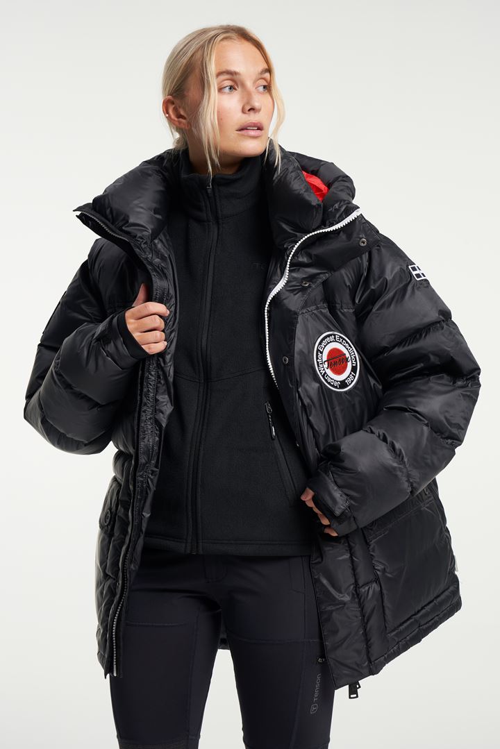 Naomi Expedition Jacket - Dunjacka med luva - Unisex - Black