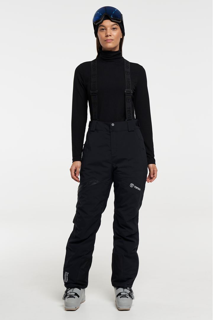 Core Ski Pants - Skidbyxor med avtagbara hängslen för dam - Black