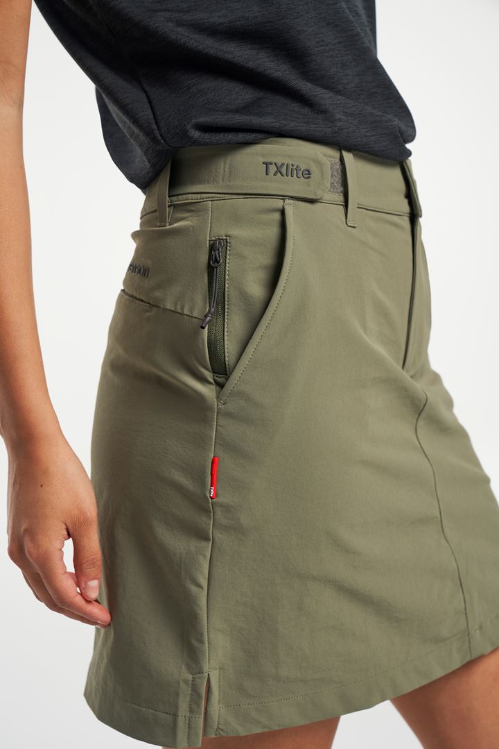 TXlite Skort - Nederdel med indbyggede shorts - Deep Lichen Green