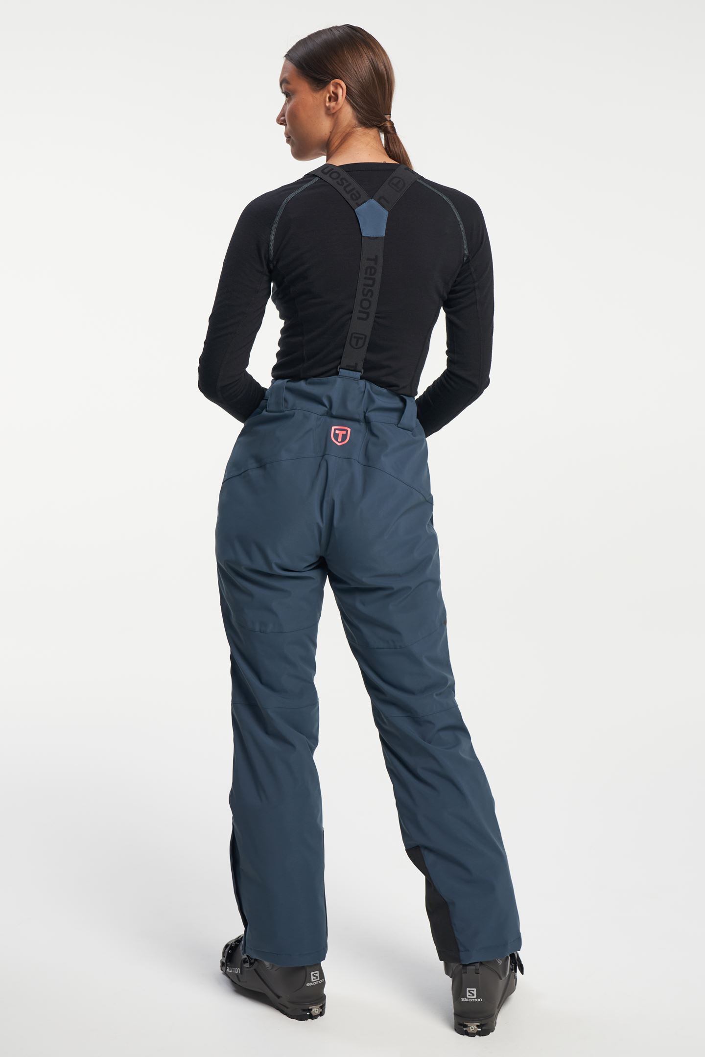 Core Ski Pants - Women's Ski Pants with Removable Braces - Grey Green