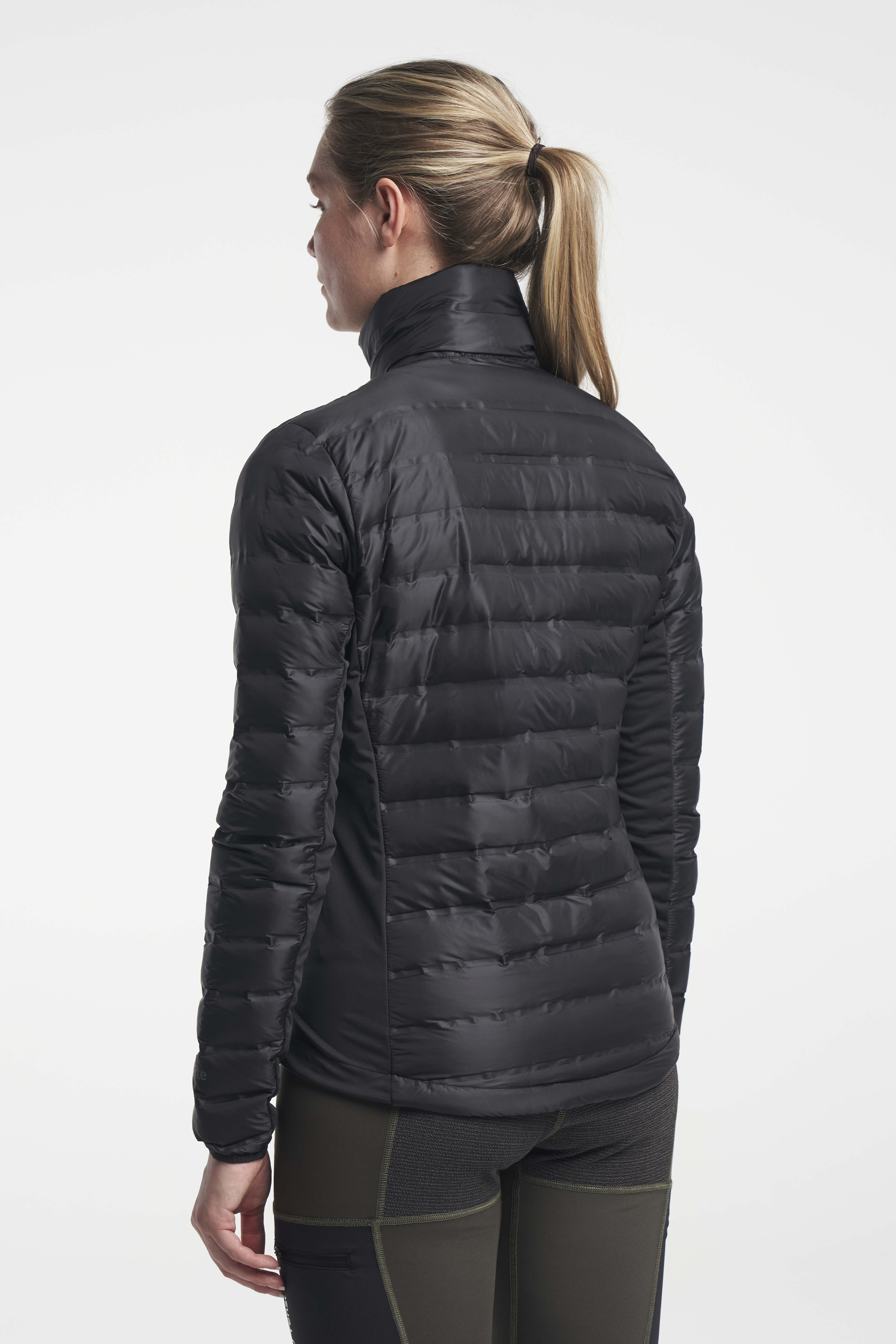 Black lightweight down jacket women's hotsell