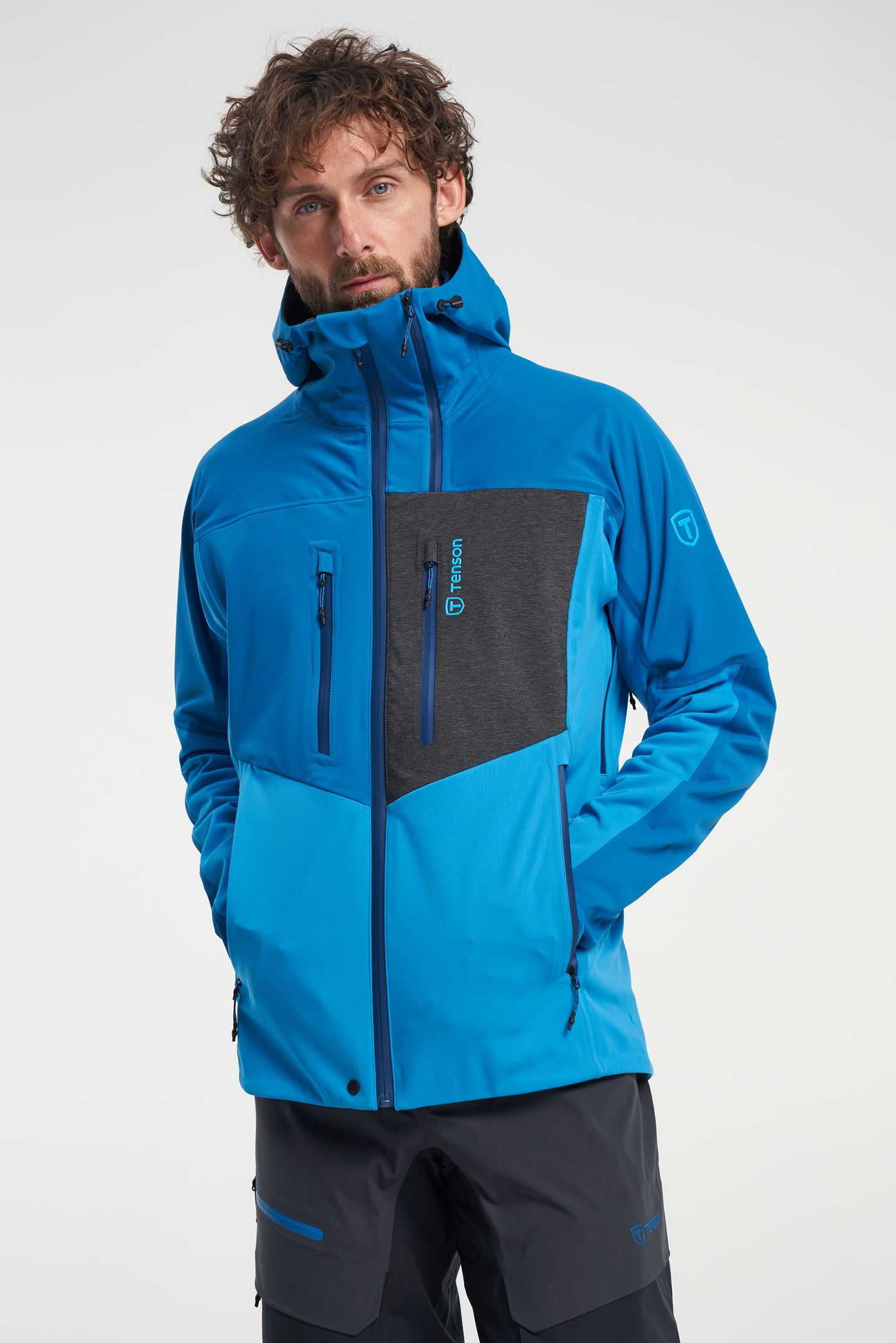 Isoleren overhemd Handvest Touring Softshell - Men's Ski Touring Softshell Jacket - Atomic blue