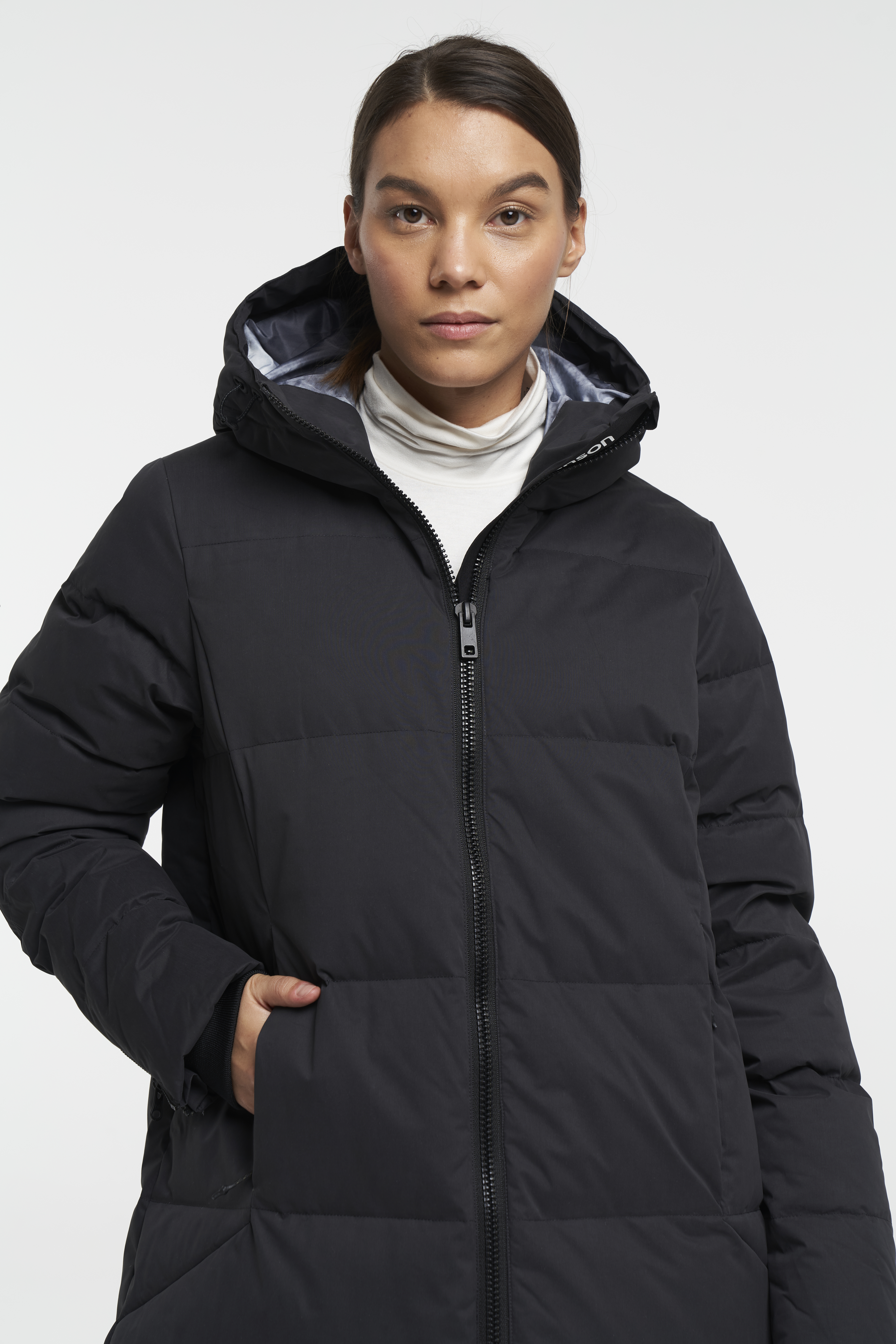 Black down coat online