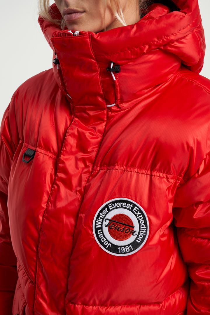 Naomi Expedition Jacket - Dunjacka med luva - Unisex - Red