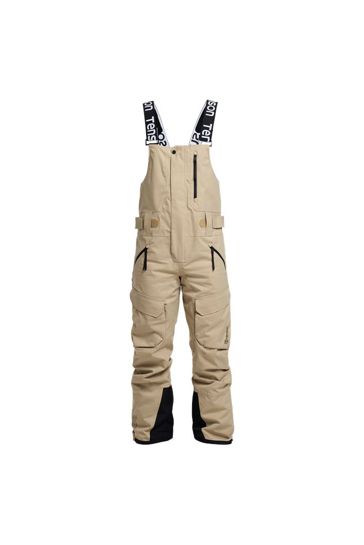 Sphere BIB Pants Men - Men's Ski Trousers with Braces - Light Brown