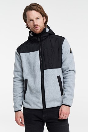 Block Zip Hoodie - Smart Fleece Shirt - Antracithe