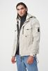 Jeffers Jacket - Windproof Jacket with Removable Hood - Offwhite
