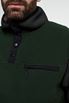 Yoke Button Pile - Teddy Fleece Shirt - Khaki