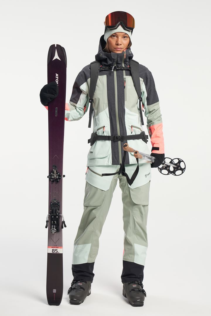 Ski Touring Shell Jacket - Touring skijakke til damer - Dusty Aqua