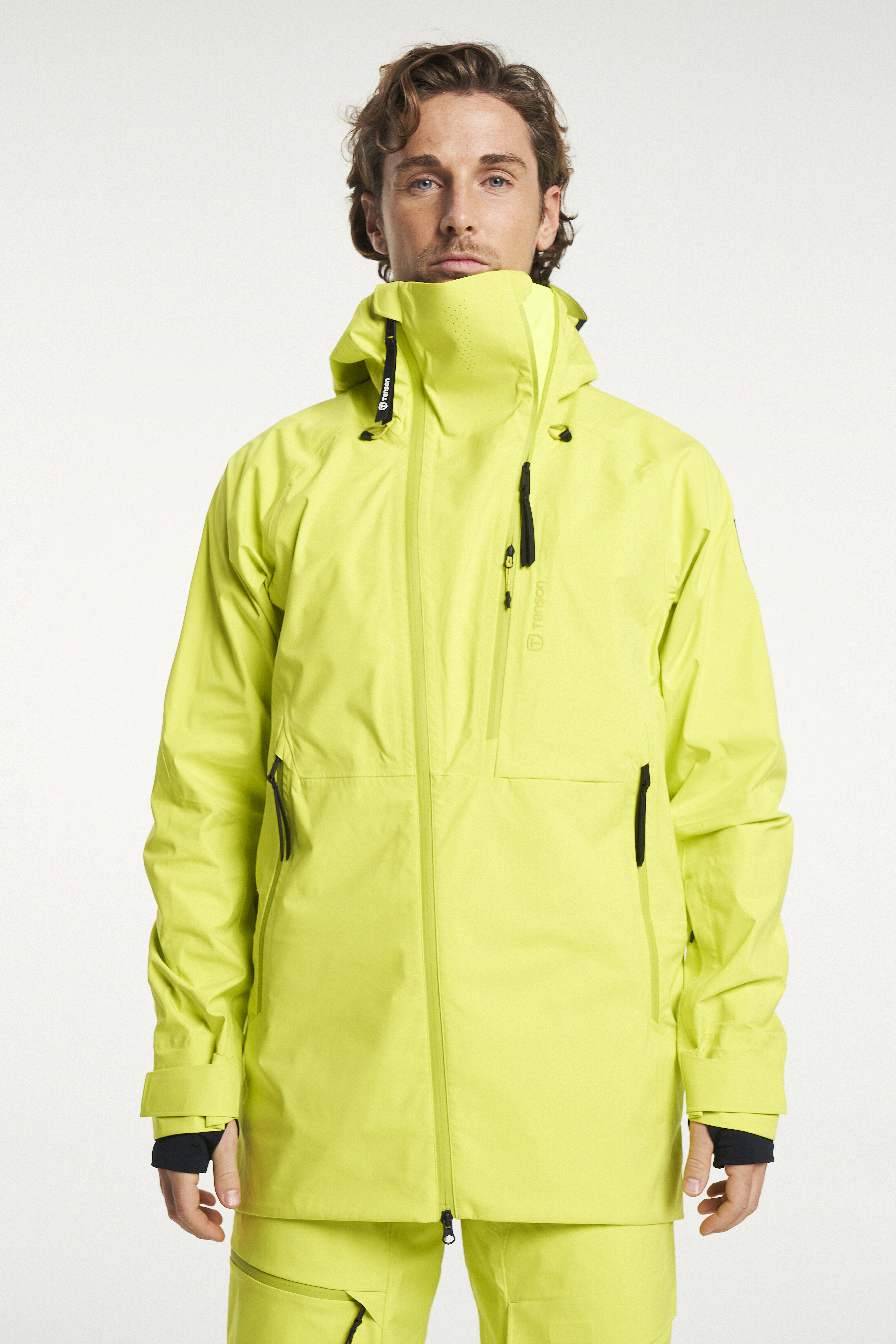 Neon yellow outlet ski jacket