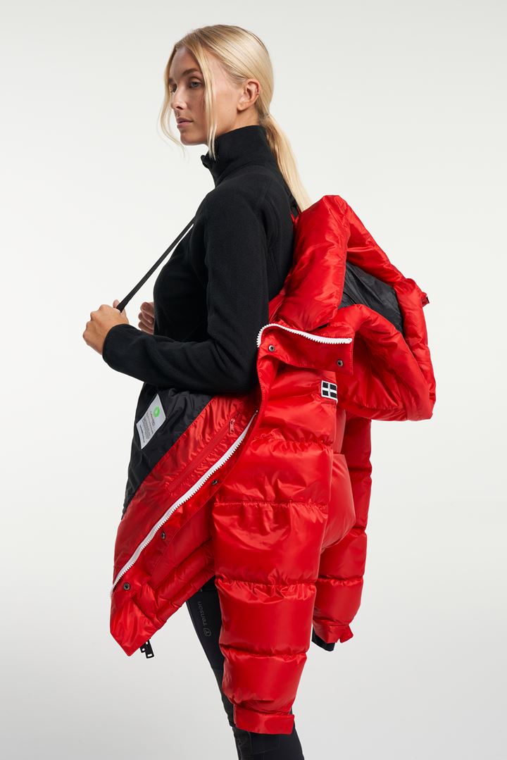 Naomi Expedition Jacket - Daunenjacke mit Kapuze - Unisex - Red