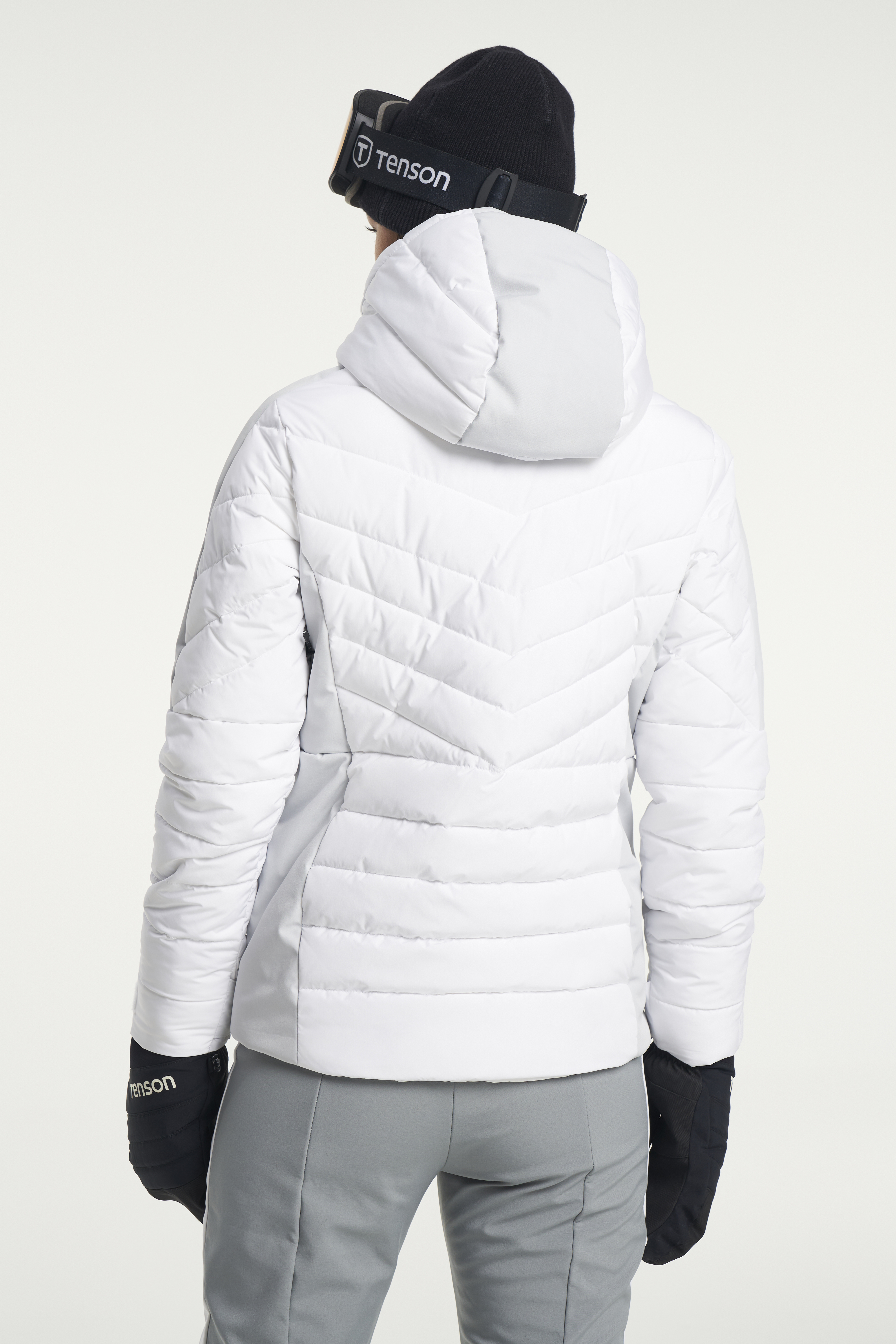 Grey and white ski jacket hotsell