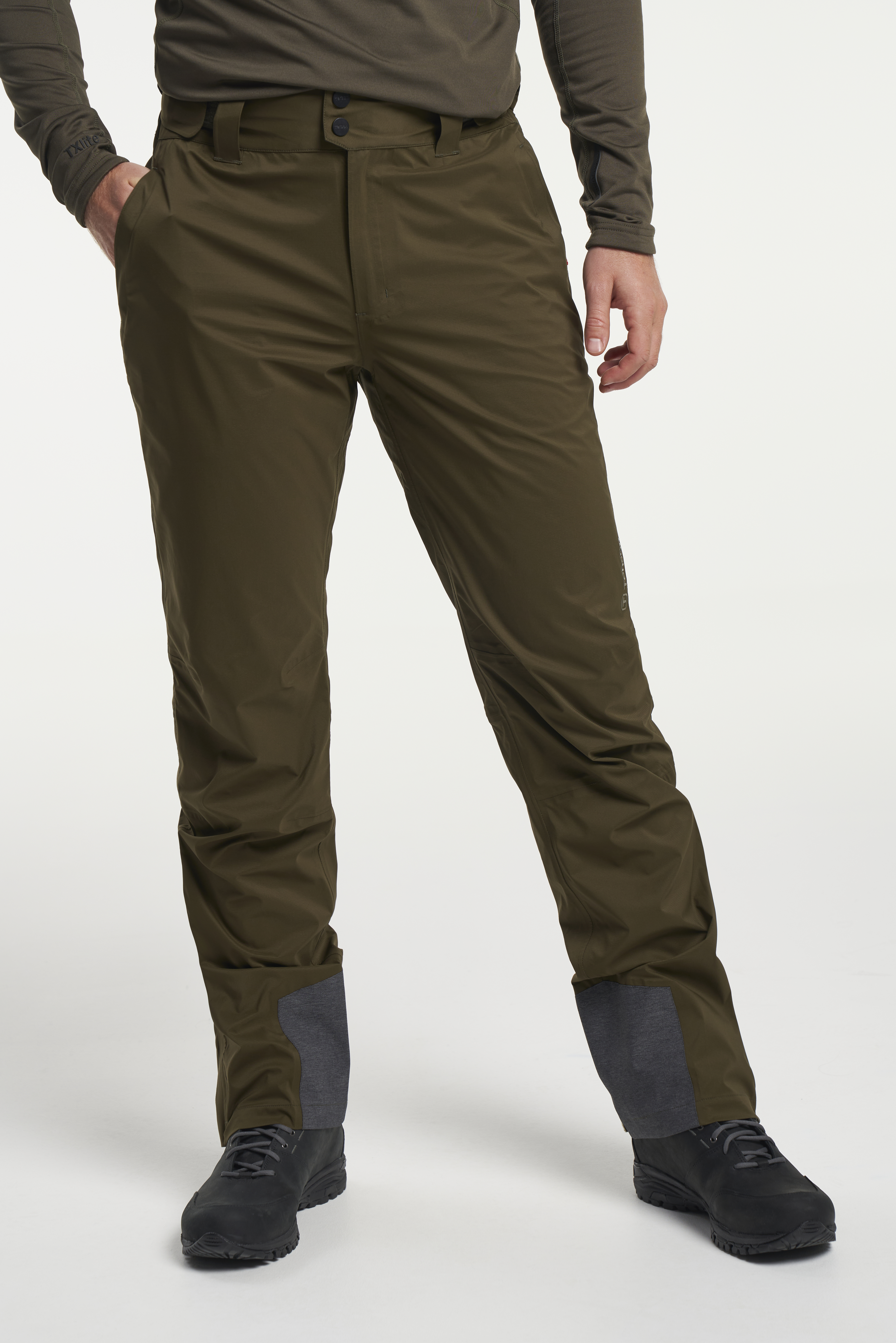 Dark Olive Wide Leg Cargo Trousers | Geona – motelrocks.com