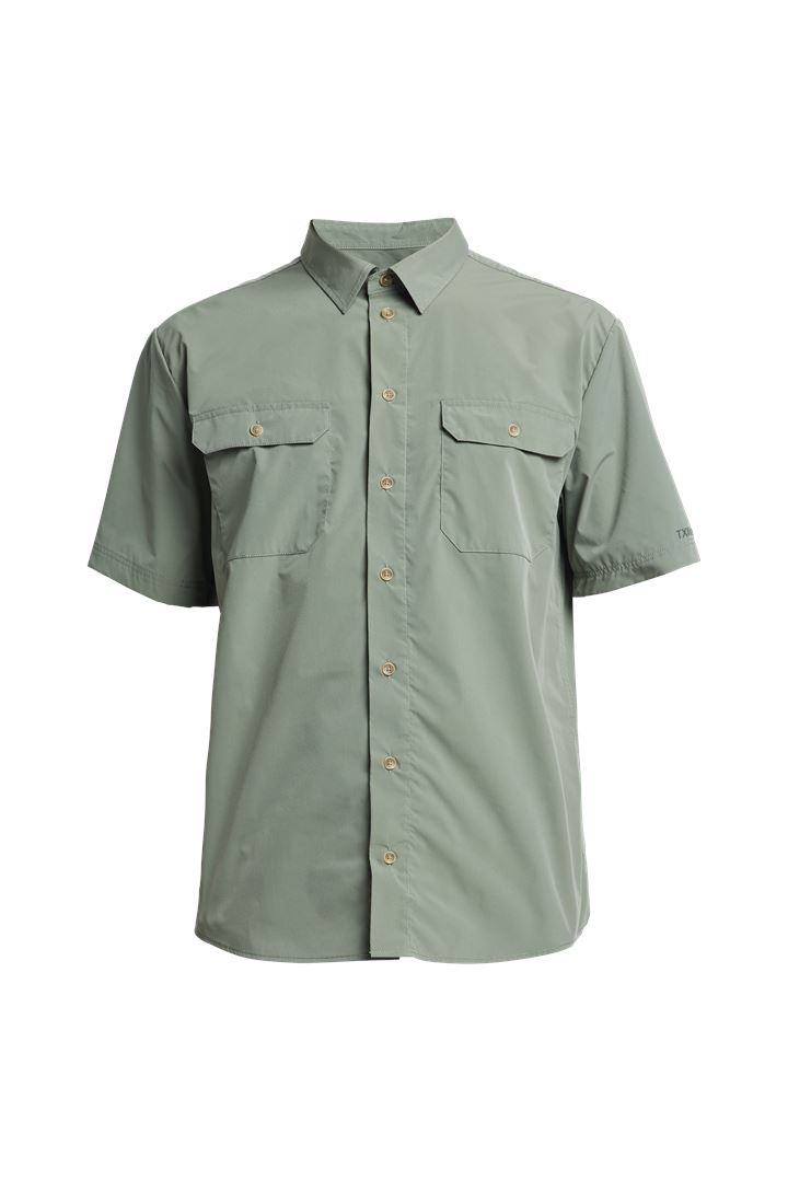 TXlite Shirt Short - Kortærmet skjorte til herre - Grey Green