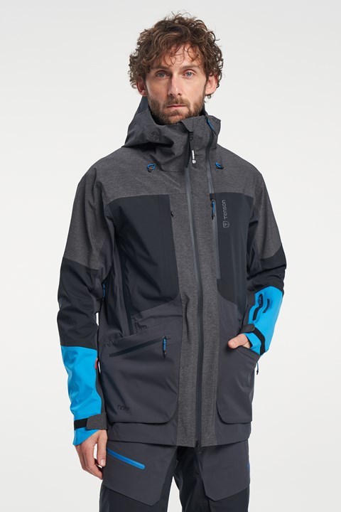 Touring Shell Jacket - Ski Touring Jacket for extreme conditions - Blue Graphite