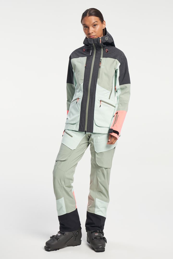 Ski Touring Shell Jacket - Women's Ski Touring Shell Jacket - Dusty Aqua