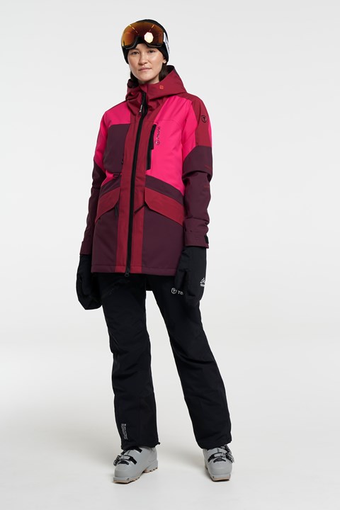 Sphere Ski Jacket - Women's Ski Jacket with Snow Skirt - Cerise