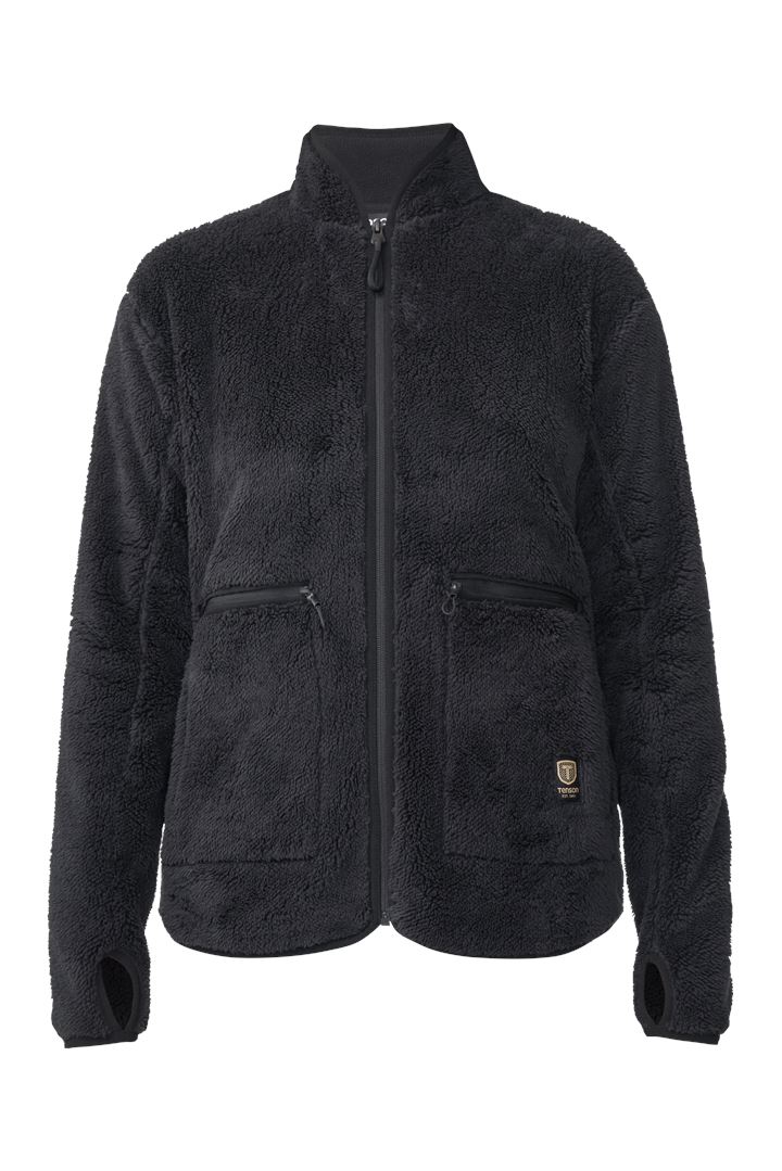Nechako Pile Jacket - Fluffy Fleece Shirt for Women - Black