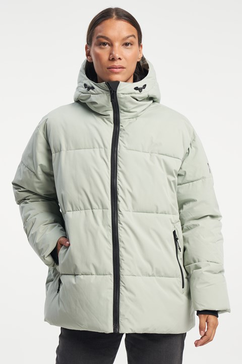 Milla Jacket - Kurze Daunenjacke für Damen mit synthetischen Daunen - Grey Green