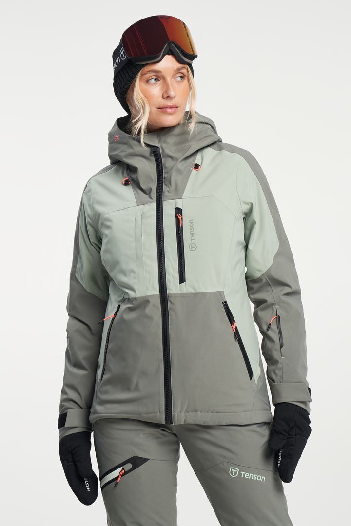 Orbit Ski Jacket - Women's Lined Ski Jacket - Grey Green