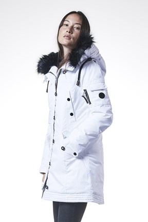 Himalaya Annivers. - Fur Collar Jacket - White