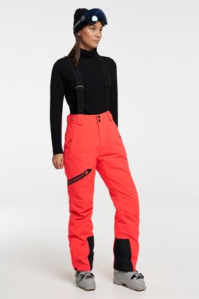 Core MPC Plus Pnts W - Coral - Women's Ski Pants with Removable Braces - Coral
