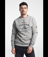 Himalaya Crew - Men’s Sweatshirt with Elbow Patches - Grey