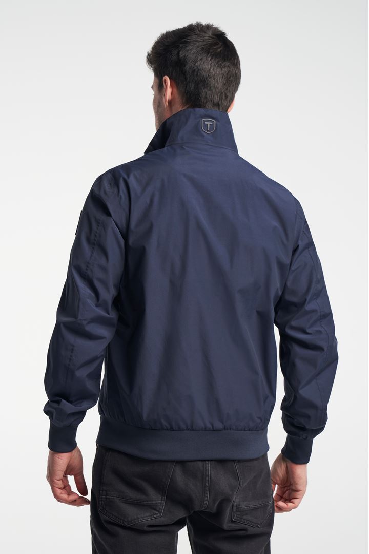 Nyle Jacket - Bomber jacket with collar - Dark Navy