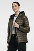 Icelyn Down Jacket - Short, Hooded Down Jacket - Olive