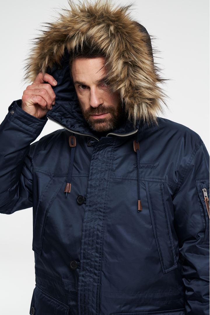 Himalaya Annivers. Jacket Men - Fur Collar Jacket - Dark Navy