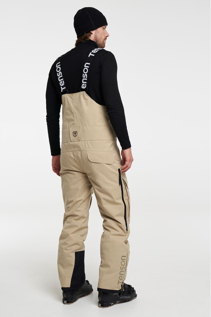 Sphere BIB Pants Men - Men's Ski Trousers with Braces - Light Brown