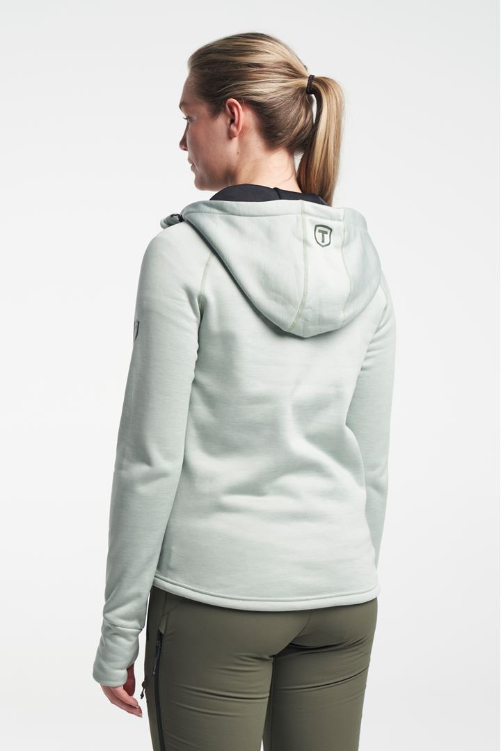 TXlite Hoodie zip - Women's zip hoodie - Grey Green