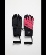 Phase Glove - Warm Ski Gloves - Cerise Flower