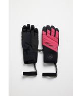 Phase Glove - Warm Ski Gloves - Cerise Flower