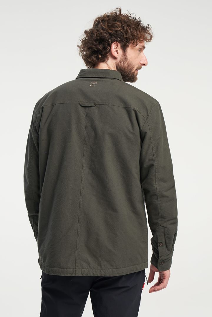 Cargo Shirt Jacket - Lined Overshirt - Dark Khaki