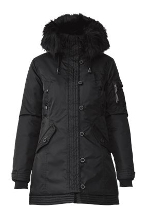 Himalaya Annivers. W - Fur Collar Jacket - Black