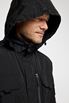 Jeffers Jacket - Windproof Jacket with Removable Hood - Black