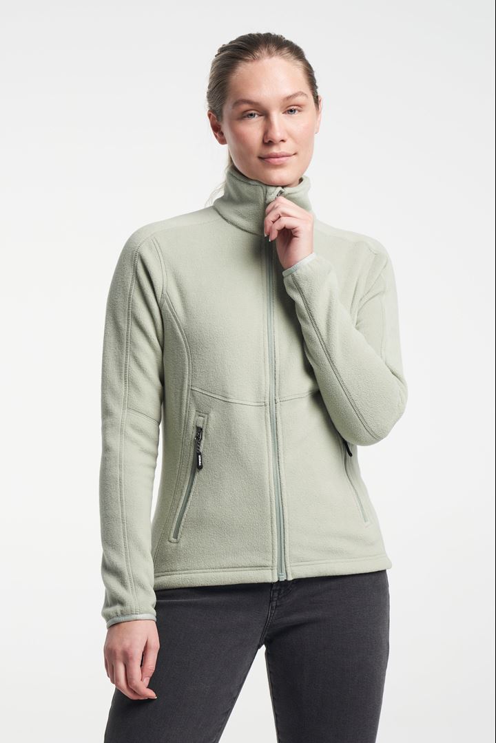 Miracle Fleece - Fleece Sweater with Zip - Grey Green