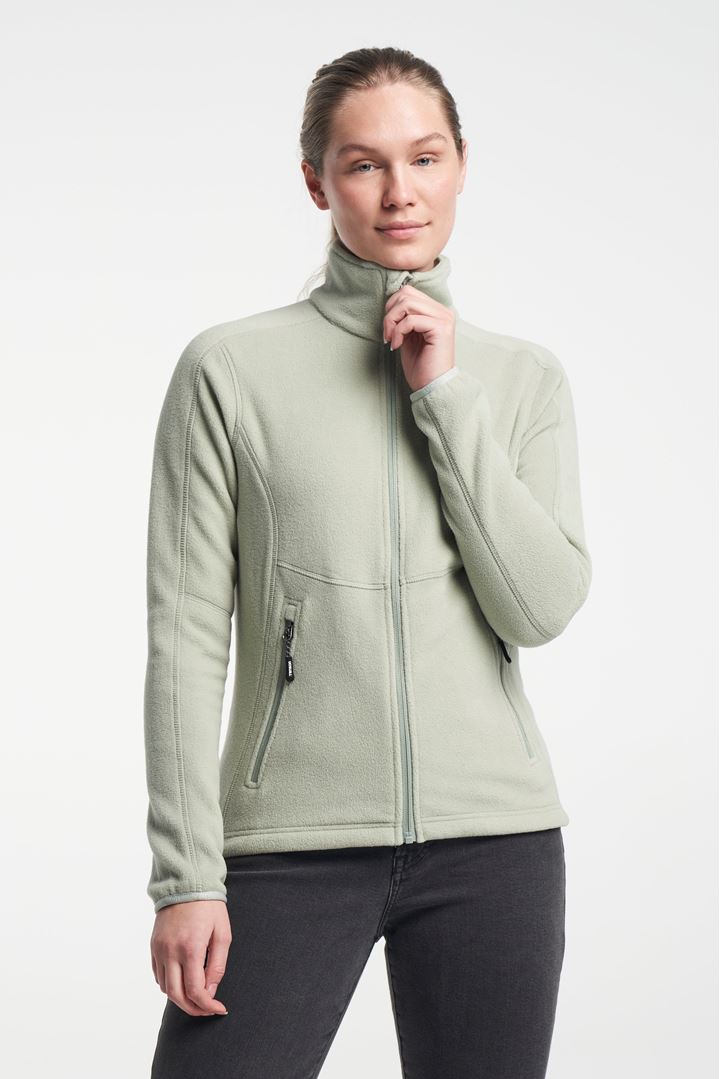 Miracle Fleece - Fleece Sweater with Zip - Grey Green