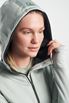 TXlite Hoodie zip - Women's zip hoodie - Grey Green