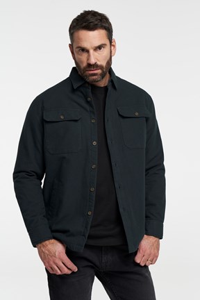 Cargo Shirt Jacket - Gefüttertes Überhemd - Khaki
