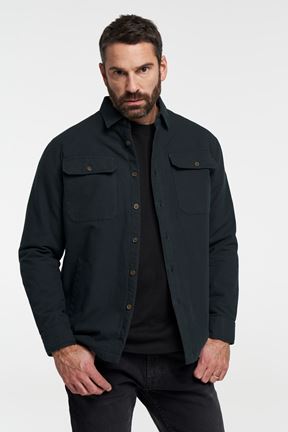 Cargo Shirt Men - Lined Overshirt - Khaki